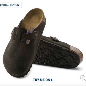 COPY - Brown Suede Slip-On Clogs - Birkenstock